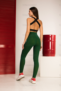 Лосины c высоким поясом и завышенной талией Tonus Green